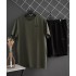 Шорти Under Armour чорний лого + футболка Under Armour хакі
