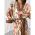 Жіночий халат кімоно довгий Boho Chic карамель Жіночий халат кімоно довгий Boho Chic карамель