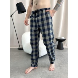 Чоловічі піжамні штани COSY в клітину хакі Чоловічі піжамні штани COSY в клітину хакі