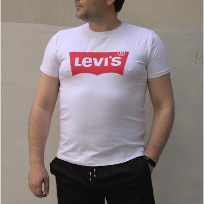 Чоловіча футболка біла БАТАЛ Levi's Чоловіча футболка біла БАТАЛ Levi's