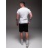 Чоловічий літній комплект футболка + шорти білий Чоловічий літній комплект футболка + шорти білий