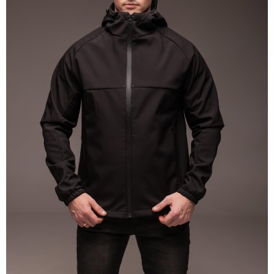 Куртка Soft Shell на флісі чорна Куртка Soft Shell на флісі чорна
