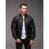 Весняний бомбер чорний утеплений casual