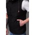 Утеплена жилетка з капюшоном matte black