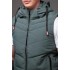 Утеплена жилетка з капюшоном matte olive Утеплена жилетка з капюшоном matte olive