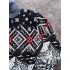 Теплий светр M-XL "Орнамент" джинс D-011 Теплий светр M-XL "Орнамент" джинс D-011