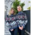 Теплий светр M-XL "Орнамент" джинс D-011 Теплий светр M-XL "Орнамент" джинс D-011