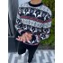 Теплий светр M-XL " Смугастий олень" синій D-032 Теплий светр M-XL " Смугастий олень" синій D-032