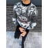 Теплий светр M-XL "Будиночок без горла" чорний D-037 Теплий светр M-XL "Будиночок без горла" чорний D-037