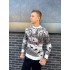 Теплий светр M-XL "Будиночок без горла" білий D-039 Теплий светр M-XL "Будиночок без горла" білий D-039