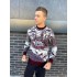 Теплий светр M-XL "Будиночок без горла" бордовий D-038 Теплий светр M-XL "Будиночок без горла" бордовий D-038