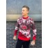 Теплий светр M-XL "Будиночок без горла" червоний D-042 Теплий светр M-XL "Будиночок без горла" червоний D-042