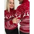Теплий светр M-XL червоний з горлом D-052 Теплий светр M-XL червоний з горлом D-052