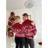 Теплий светр M-XL червоний з горлом D-052 Теплий светр M-XL червоний з горлом D-052