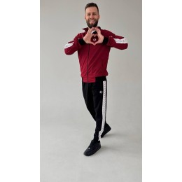 Спортивний костюм унісекс бордовий Спортивний костюм унісекс бордовий
